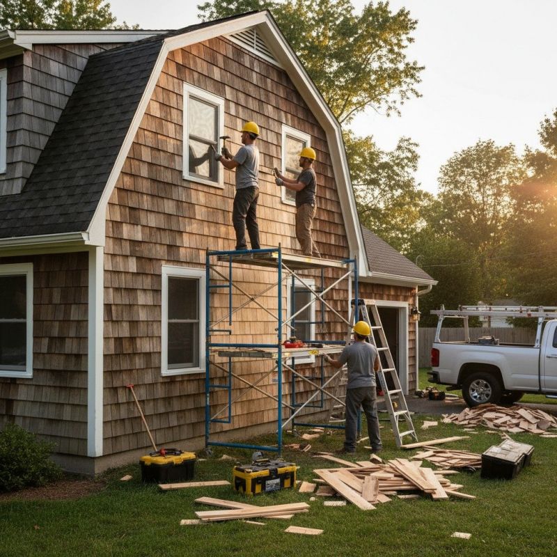 Wood Shake Siding Repair